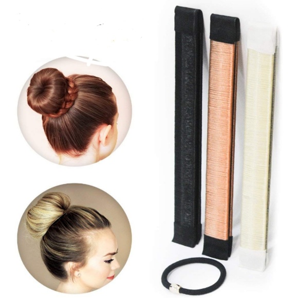 Accessories Hair Bun Maker 3 Pcs Black Blonde Brown Color Poshmark
